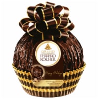 Grand Ferrero Rocher Premium Gourmet Milk Chocolate Hazelnut Luxury Chocolate Holiday Treat Perspective: Main
