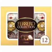 Ferrero Rocher Premium Milk Chocolate Hazelnut Valentine's Chocolate Gift  Box Individually Wrapped, 10.6 oz - Kroger