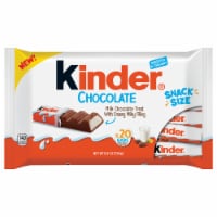 Kinder Chocolate, 20 Bars, Milk Chocolate Bar with Creamy Milky Filling, Individually Wrapped Candy Perspective: Main