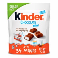 Kinder Chocolate Mini Milk Chocolate Bars Individually Wrapped Candy Share Pack Perspective: Main