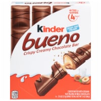Kinder Bueno Milk Chocolate and Hazelnut Cream Candy Bar Pack Perspective: Main