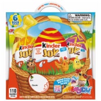 Kinder Joy Easter Eggs with Toy Inside, for Easter Egg Hunts, 6 Eggs, 0.7 oz each Perspective: Main