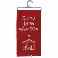 Decorative Towel O Come Let Us Adore Him Nativity Chrisatmas Kitchen 100866