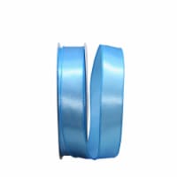 Reliant Ribbon 92575W-052-09K Satin Value Wired Edge Ribbon - Light Blue - 1.5 in. x 50 yards