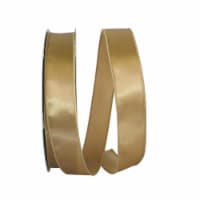 Reliant Ribbon 92575W-974-09K Satin Value Wired Edge Ribbon - Antique Gold - 1.5 in. x 50 yar