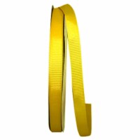 Reliant Ribbon 4900-079-03C 0.625 in. 100 Yards Grosgrain Style Ribbon, Yellow