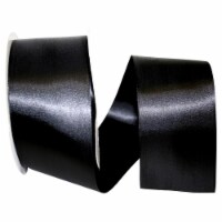Reliant Ribbon 4950-031-40K 2.5 in. 50 Yards Double Face Satin Ribbon, Black