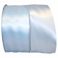 Reliant Ribbon 4950-052-40K 2.5 in. 50 Yards Double Face Satin Ribbon, Light Blue