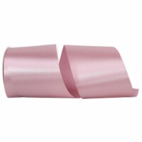 Reliant Ribbon 4700-422-10K 4 in. 50 Yards Single Face Satin Allure Ribbon, Rose Water