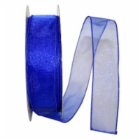 Reliant Ribbon 99908W-053-09K Sheer Lovely Value Wired Edge Ribbon - Blue - 1.5 in. x 50 yard