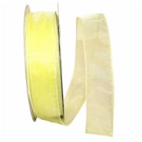Reliant Ribbon 99908W-927-09K Sheer Lovely Value Wired Edge Ribbon - Maize - 1.5 in. x 50 yar
