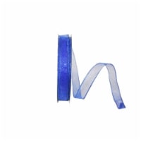 Reliant Ribbon 99910W-050-05K Sheer Glitz 2 Value Wired Edge Ribbon - Royal - 0.875 in. x 50
