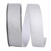 Reliant Ribbon 60230-070-09K 10.5 in. 50 Yards Metallic Sparkle Shimmer Lame Ribbon, Silver