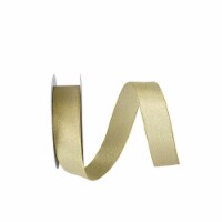 Reliant Ribbon 60230-046-09K 10.5 in. 50 Yards Metallic Sparkle Shimmer Lame Ribbon, Light Go