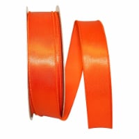 Reliant Ribbon 92575W-058-09K Satin Value Wired Edge Ribbon - Orange - 1.5 in. x 50 yards