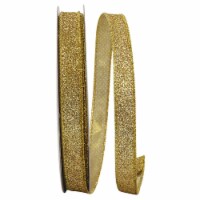Reliant Ribbon 92285W-035-03J 0.625 in. 25 Yards Glitter Metallic Lame 2 Wired Edge Ribbon, G