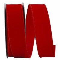 Reliant Ribbon 92270W-065-40K Value Velvet Wired Edge Ribbon - Red - 2.5 in. x 50 yards