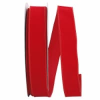Reliant Ribbon 92270W-065-09K Value Velvet Wired Edge Ribbon - Red - 1.5 in. x 50 yards