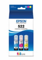Epson EcoTank T522 Printer Ink Bottles - Cyan/Magenta/Yellow Perspective: Main