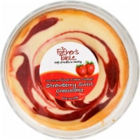 Father's Table Strawberry Swirl Cheesecake