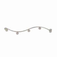 Spectrum Sweep Screw Mount 5-Hook Single Rack - Satin Nickel Perspective: Main