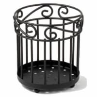 Spectrum Diversified 55810 Scroll Grande Utensil Holder - Black