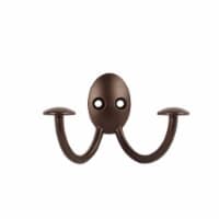 Spectrum Stratford Wall Mount Double Hook - Bronze