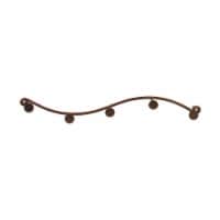 Spectrum Sweep Wall Mount 5-Hook Rack - Bronze