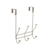Spectrum Windsor Over-the-Door 3-Hook Rack - Satin Nickel