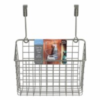 Spectrum Satin Nickel Over-the-Cabinet Door Medium Grid Basket