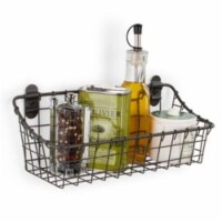 Spectrum Vintage Cabinet & Wall Mount Basket - Industrial Gray Perspective: Main