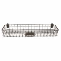 Spectrum Vintage Wall Mount Tray - Gray Perspective: Main