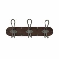 Spectrum Millbrook 3-Hook Rack - Natural/Silver Perspective: Main