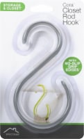 Spectrum Cora Closet Rod Hook - Gray/Clear Perspective: Main