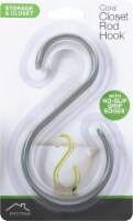 Spectrum Cora Closet Rod Hook - Gray/Clear Perspective: Main