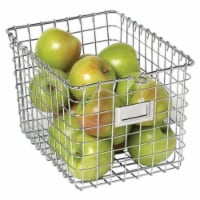 Spectrum Small Storage Basket - Silver Perspective: Main