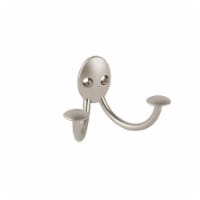Spectrum Stratford Wall Mount Double Hook - Satin Nickel Perspective: Main