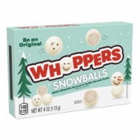 WHOPPERS Snowballs Malted Milk Balls in Vanilla Flavored Creme Candy Holiday Box Perspective: Main