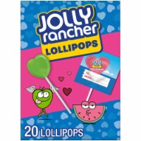 JOLLY RANCHER Assorted Fruit Flavored Valentine Lollipops Box Perspective: Main