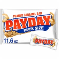 PAYDAY Peanut Caramel Snack Size Halloween Candy Bag