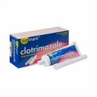 sunmark 1% Clotrimazole Cream Vaginal Antifungal 1.5 oz. Tube