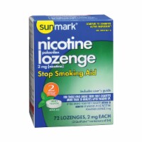 sunmark Nicotine Lozenge 2 mg Mint Flavor 72 per Pack 49348085216