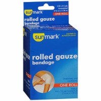 Sunmark Rolled Gauze Bandage 3 Inches X 2.5 Yards - each