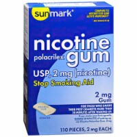 Sunmark Nicotine Polacrilex Gum 2 mg Original Flavor - 110 ct
