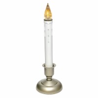 IMC Cape Cod B/O LED Window Candle w/ Sensor & Wax Drips- Pewter, 9.5 (Qty1)