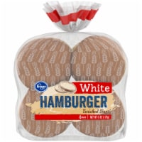 Kroger® White Hamburger Buns Perspective: Main
