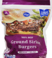Kroger® 85% Lean Frozen Ground Sirloin Burger Perspective: Main