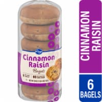 Kroger® Cinnamon Raisin Pre-Sliced Bagels