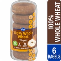 Kroger® 100% Whole Wheat Bagels Perspective: Main