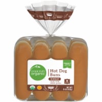 Simple Truth Organic™ Whole Grain Wheat Hot Dog Buns Perspective: Main